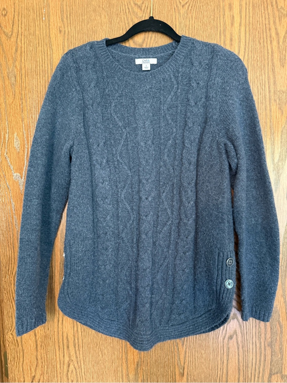 Croft & Barrow Cable Knit Crewneck Sweater